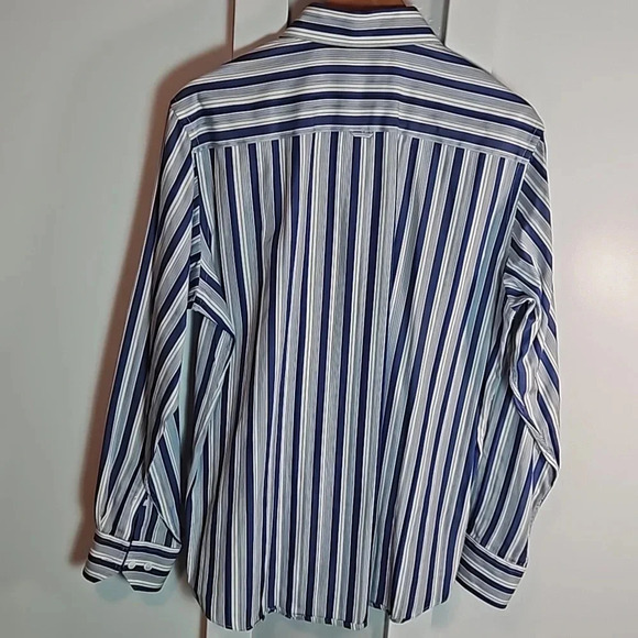 Bugatchi Men's Striped Print Button Down Shirt M Medium - Picture 6 of 9
